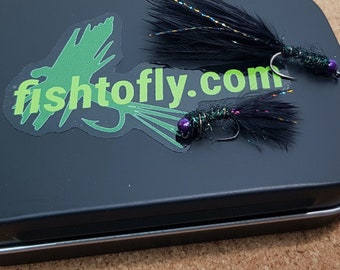 Branded Fly Tin- fishtofly.com  Fly box Bait-box Storage box Tackle box Pocket tin Compact box