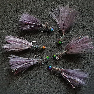 Rainbow Winter Warrior Lures. Steelhead streamers Trout lure Fishing flies Fly tying Fly box set
