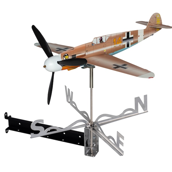 WWII Luftwaffe Bf109 Me109 gevechtsvliegtuigen van Hans-Joachim Marseille roestvrij vliegtuig windvaan windvaan windmolen spinner F-model kit