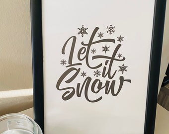 let it snow printable sign