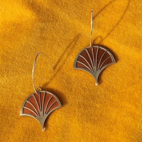 Art Deco-style earrings