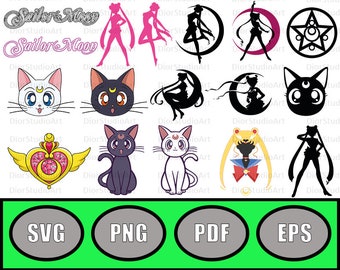 Sailor Moon Vector Etsy