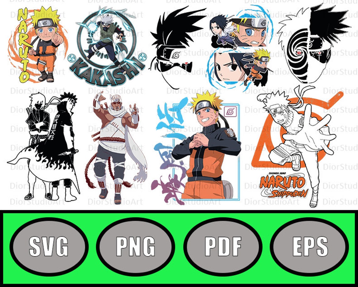 Naruto Svg Naruto Svg Bundle Naruto Cutfile Naruto Vector Etsy Disney