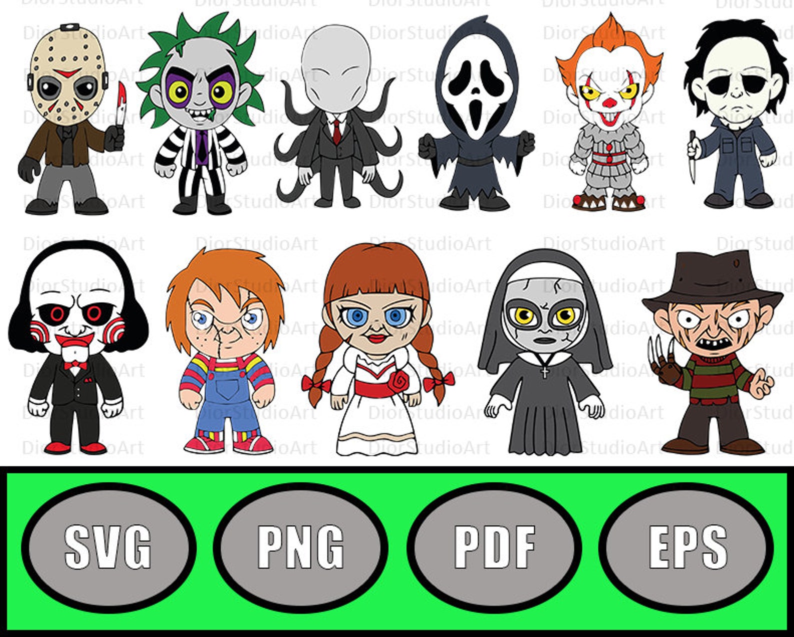 Cute Horror Baby SVG Horror Vector Cute Halloween SVG Cute | Etsy UK