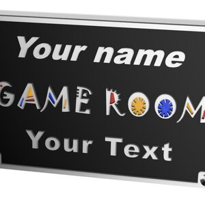 Game room sign