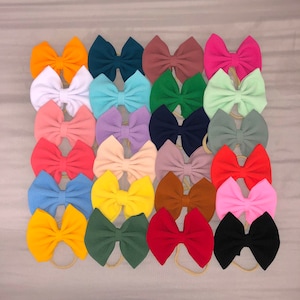 5” nylon or clip on bows