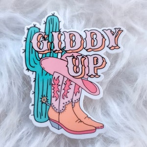 Cowboylaarzen / Rodeo / western / koe / paard / cowboy sticker / cowgirl sticker