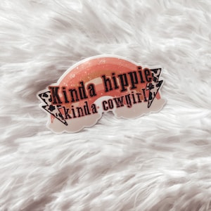 Western sticker/ cowboy/ cowgirl/ cows / Turquoise / hippie/ pink / space cowgirl
