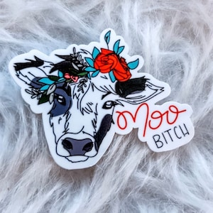 Koeiensticker/ Rodeo/ western/ koe/ paard / cowboy sticker / cowgirl sticker