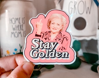 Betty white/ Betty white sticker/ golden girls
