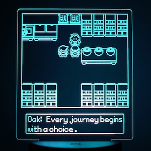 Pokemon Professor Oak's Lab - Gameboy Rood & Blauw - PIXELS door PokeDreamer