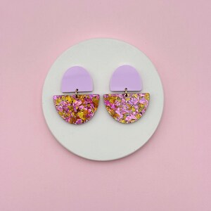 Odette Earrings - Parma / Sequins