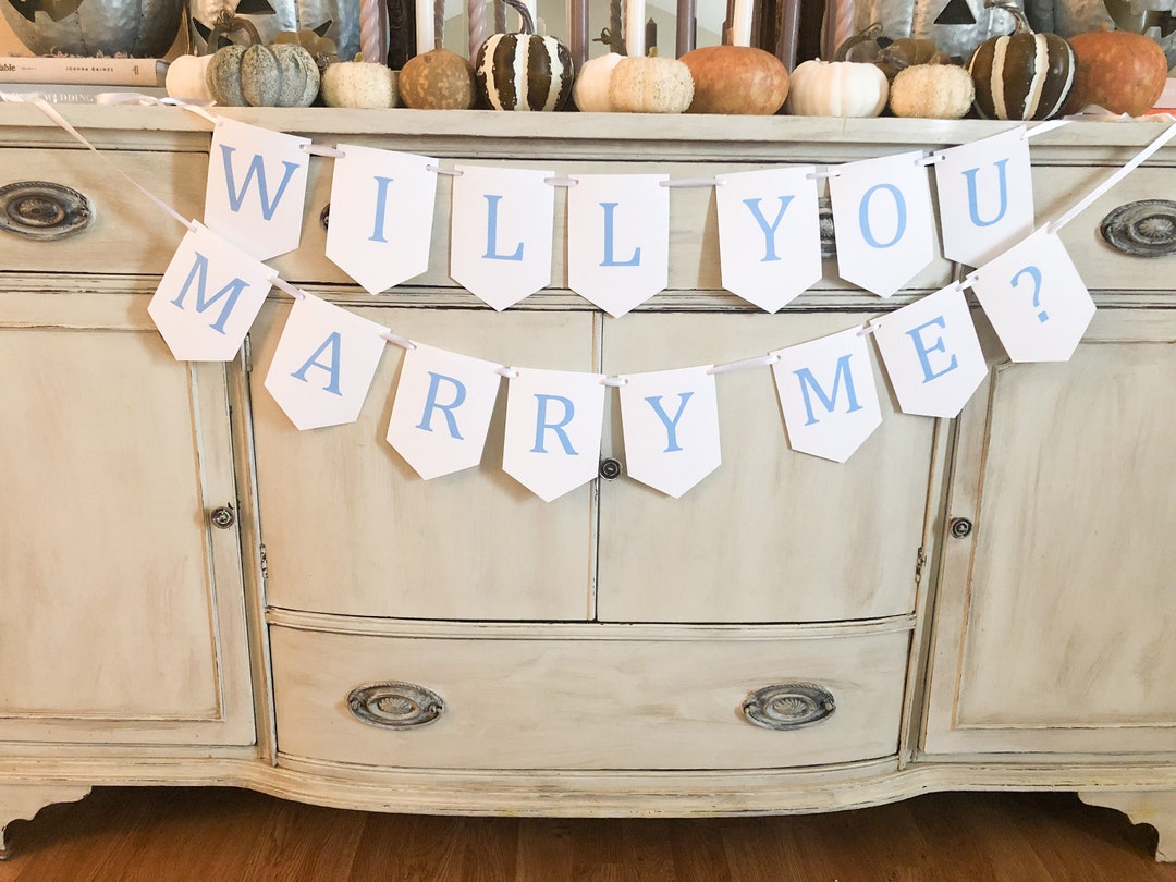 Will You Marry Me Banner - Etsy