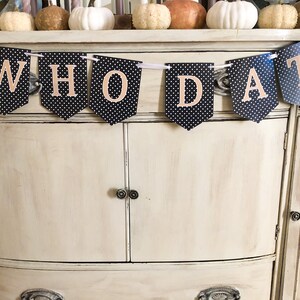 Who Dat Banner, Football Banner, Tailgate Banner, Downloadable