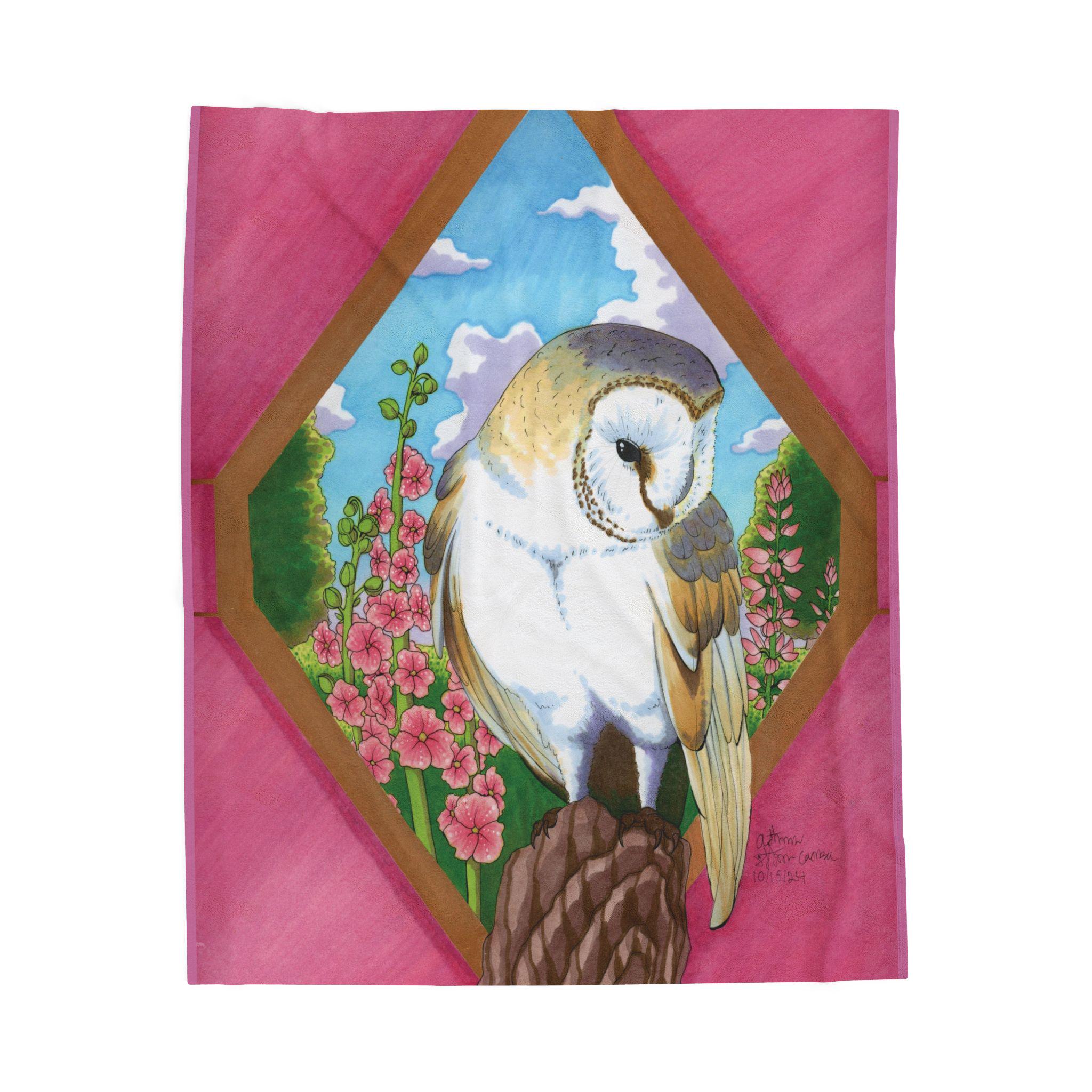 Spring Owl - Throw Blanket