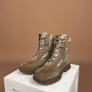 militaire gevechtslaarzen van het Oekraïense leger militaire leren gevechtslaarzen demi-seizoen herfst lente schoenen van de speciale diensten van Oekraïne