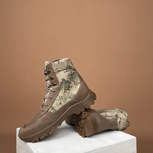 militaire gevechtslaarzen van het Oekraïense leger militaire leren gevechtslaarzen halfseizoen herfst lente