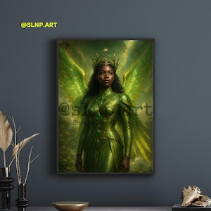 Angel of Earth – Spiritual Angel Wall Art, Digital Download, Comforting Heavenly Print, Spiritual Wall Decor, Angelic Art