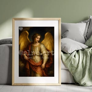 Angel #01 – Spiritual Angel Wall Art, Digital Download, Comforting Heavenly Print, Spiritual Wall Decor, Angelic Art