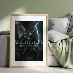 Angel #04 – Spiritual Angel Wall Art, Digital Download, Comforting Heavenly Print, Spiritual Wall Decor, Angelic Art