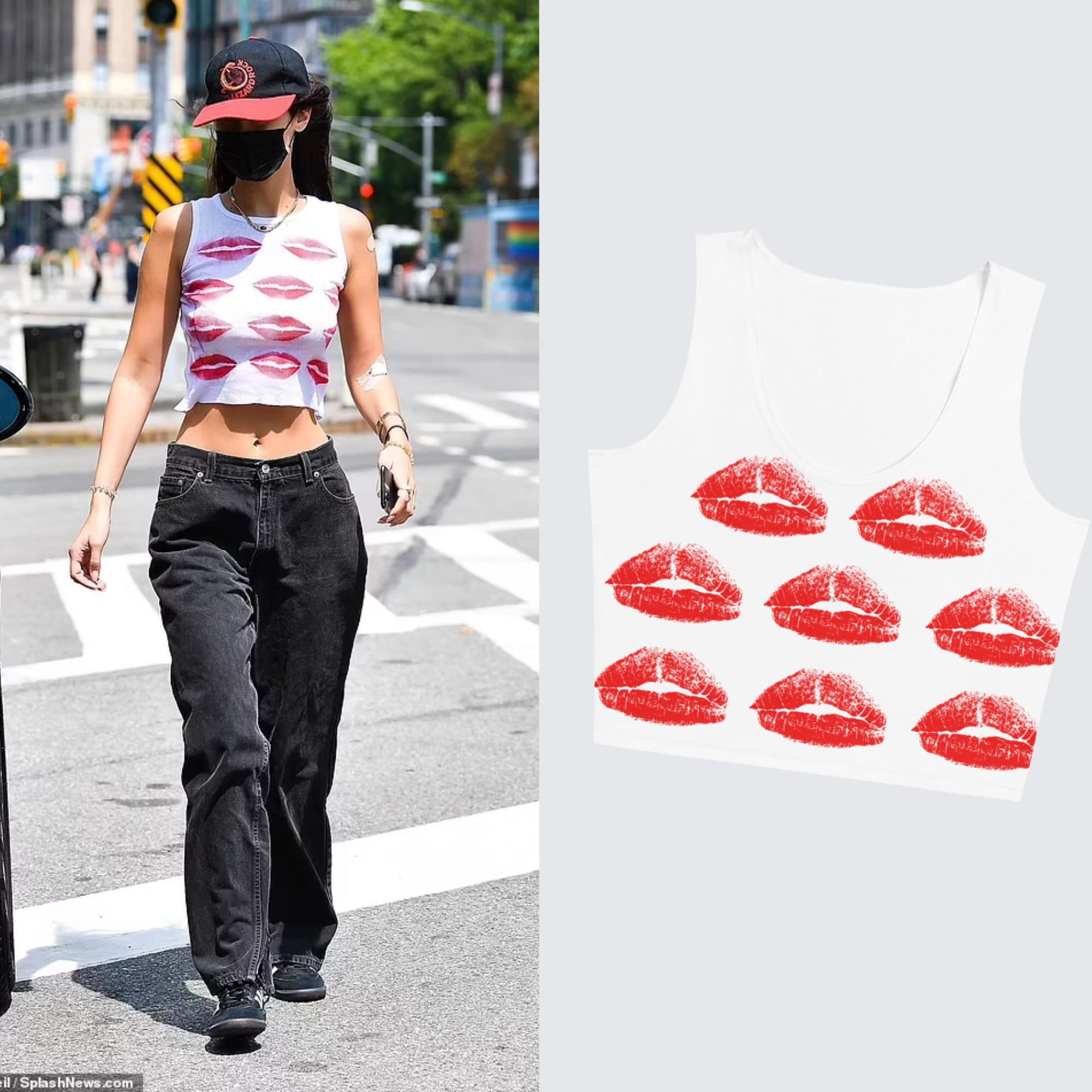 Bella Hadid's Louis Vuitton Crop Top Brought Back the 2000s