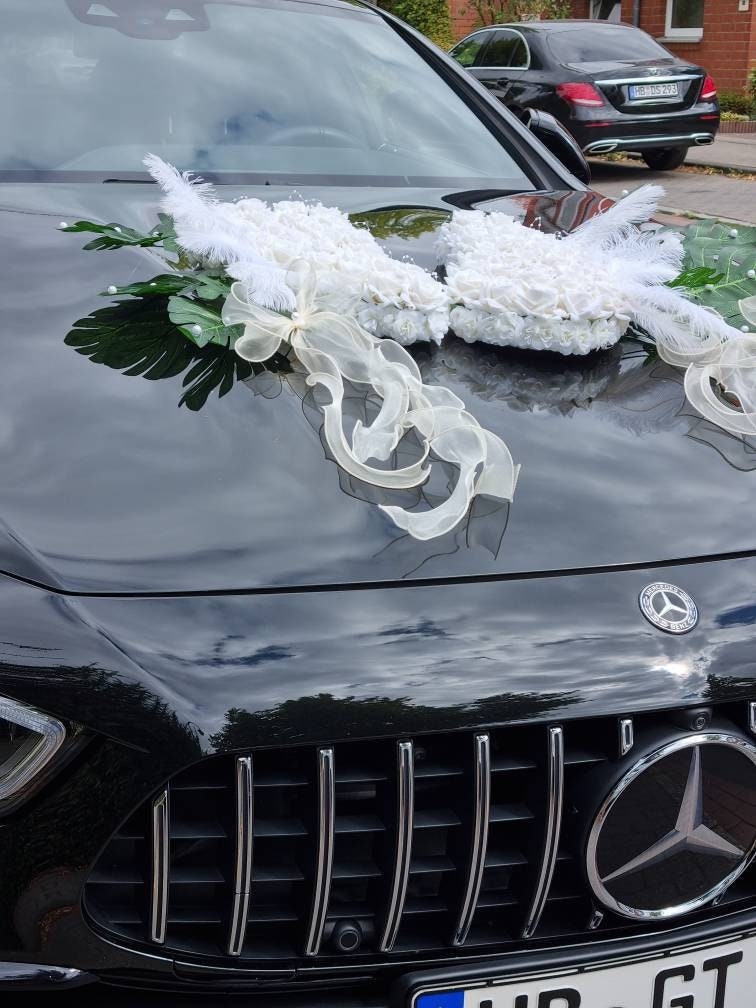 Hochzeit Auto Dekoration Blumen Set PE Künstliche Rose Türgriffe Und  Rückspiegel Dekorieren Herzförmige Hochzeit Auto Dekoration2456 Von 52,85 €