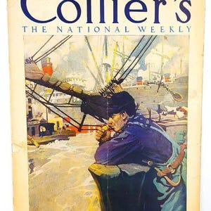 Original Magazine Colliers National Weekly  Edward Penfield Cover June 27, 1908