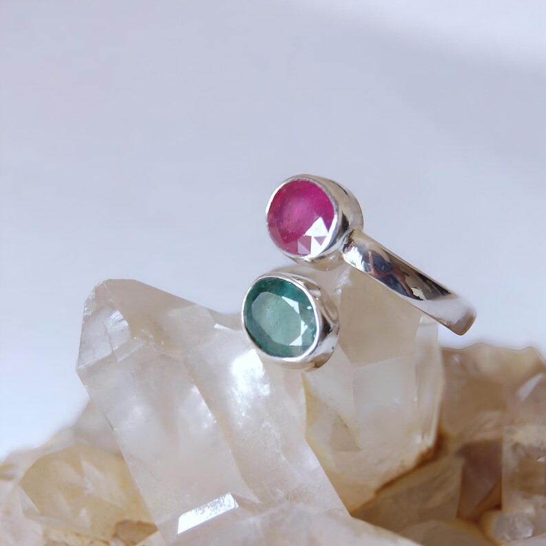 Ruby ring, Womens ruby ring, Silver ring, Ruby Gemstone ring, Engagement ring, Natural ruby ring, Anniversary gift for her, handmade ring