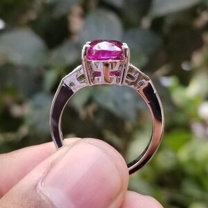 Ruby ring, Womens ruby ring, Silver ring, Ruby Gemstone ring, Engagement ring, Natural ruby ring, Anniversary gift for her, handmade ring