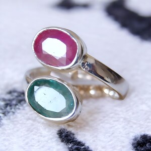 Ruby ring, Womens ruby ring, Silver ring, Ruby Gemstone ring, Engagement ring, Natural ruby ring, Anniversary gift for her, handmade ring