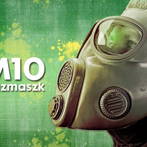 Cold war military gas mask M10  surplus respiratory protection nato NEW filter cartridge