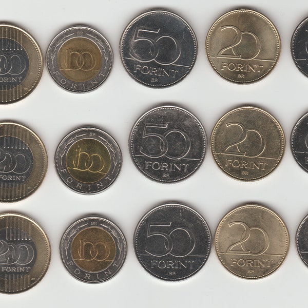 HUNGARY FORINS 2017 + 2018 + 2019 Magyar Forint - Coins Hungarian 2017 -> 2019/ 200 forint,100 forint,50 forint,20 forint,10 forint,5 forint