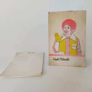 OLD MCDONALDS NOTEBOOK - Mcdonalds Relic - Mcdonalds Notebook ...