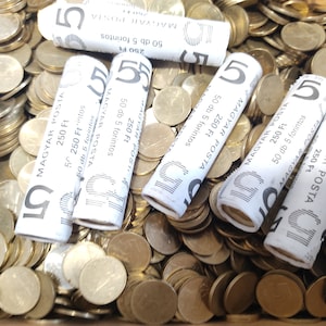Hungarian 5 Forint (s) random 50 pc - 500 pc Hungarian 5 Forint LOT 1992-2021