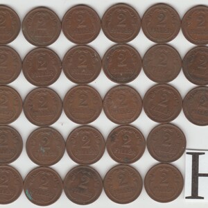 Hungary 2 Filler coin 1926 ----&gt;1942 1PC