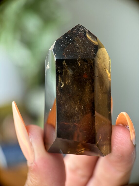 Rare Exceptional Quality Graduated color Rutilated Clear Quartz Base Cut Points Rare Exceptional Quality Graduated color Rutilated Clear Quartz Base Cut Points