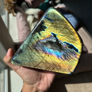Gorgeous (2.77lbs) Rainbow Full Face Flash *Double Sided Flash Spectrolite Labradorite Freeform ~ Madagascar Earth Candy