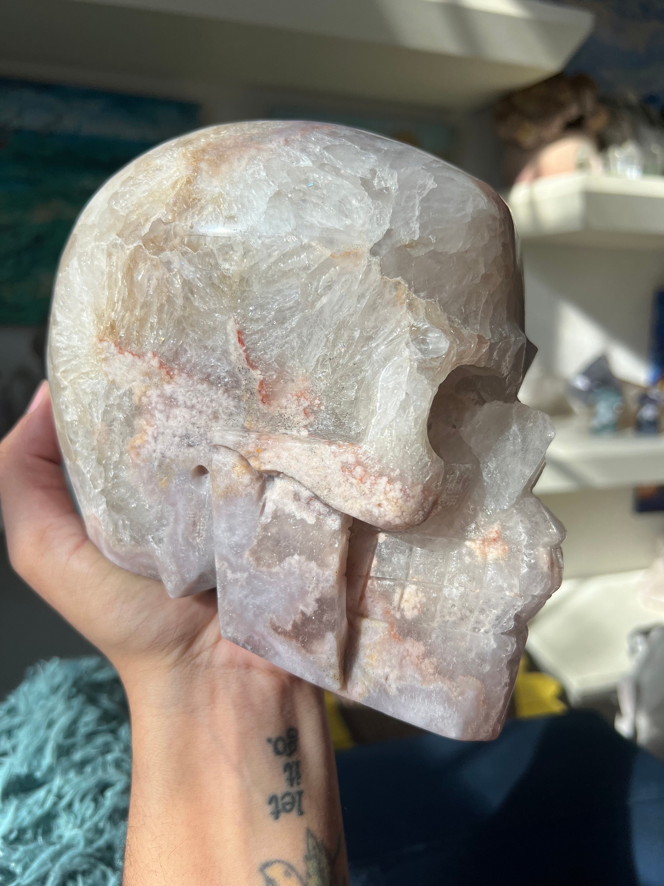 XXL ドリーミーなヴィンテージバイブス クォーツピンクアメジスト