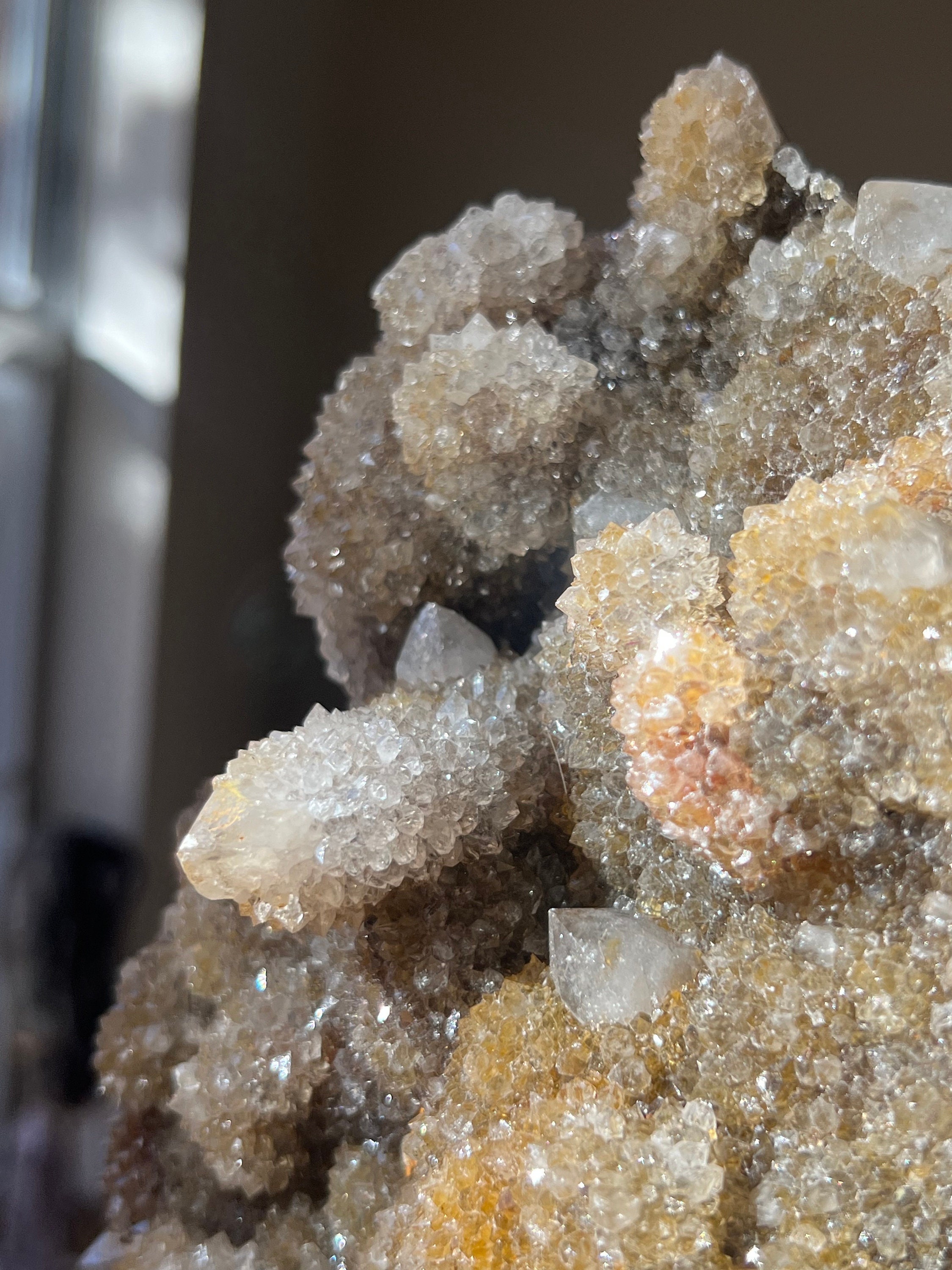 XL 高品質希少スモーキーシトリン スピリットカクタスクォーツ