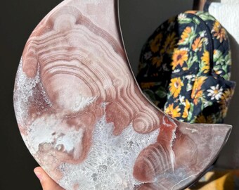 ブラジル産XLドゥルージーピンクアメジストとクォーツパープルハート