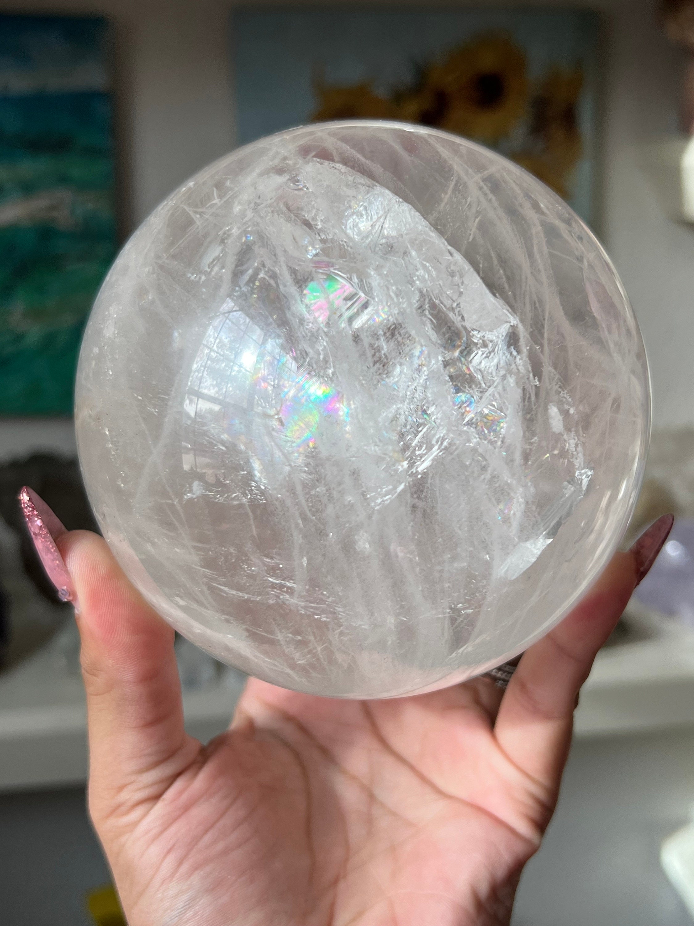 Rainbow quartz skull - Etsy 日本