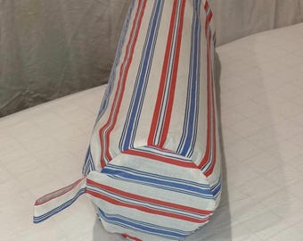 Massage Bolster Cover – Cotton Washable Bolster Cover – At Ease - Vintage Sheet Massage Table Linen (No.3)