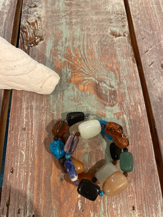 Jay King Gemstone Wrap Bracelet - image 1