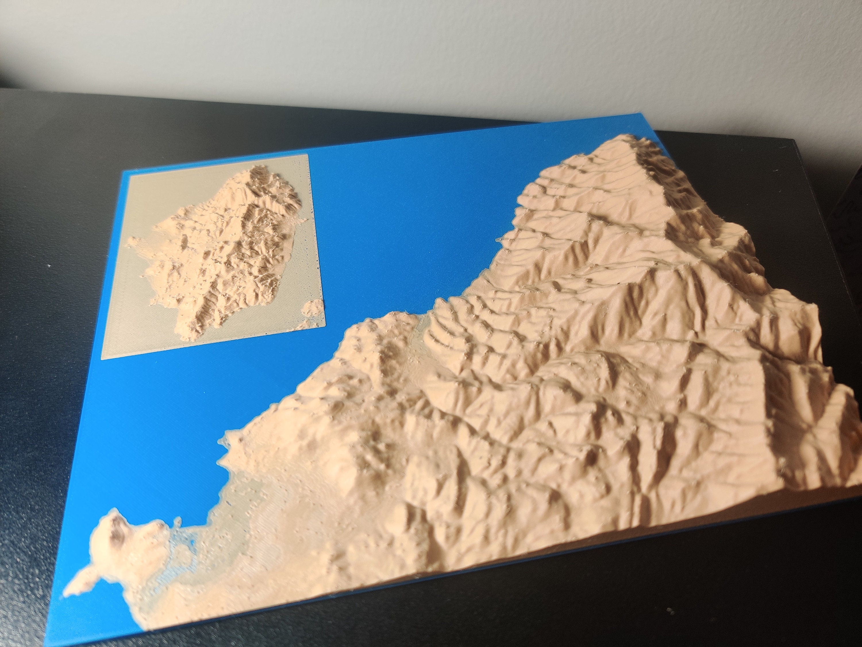 Custom 3D Printed Topographic Maps - Etsy