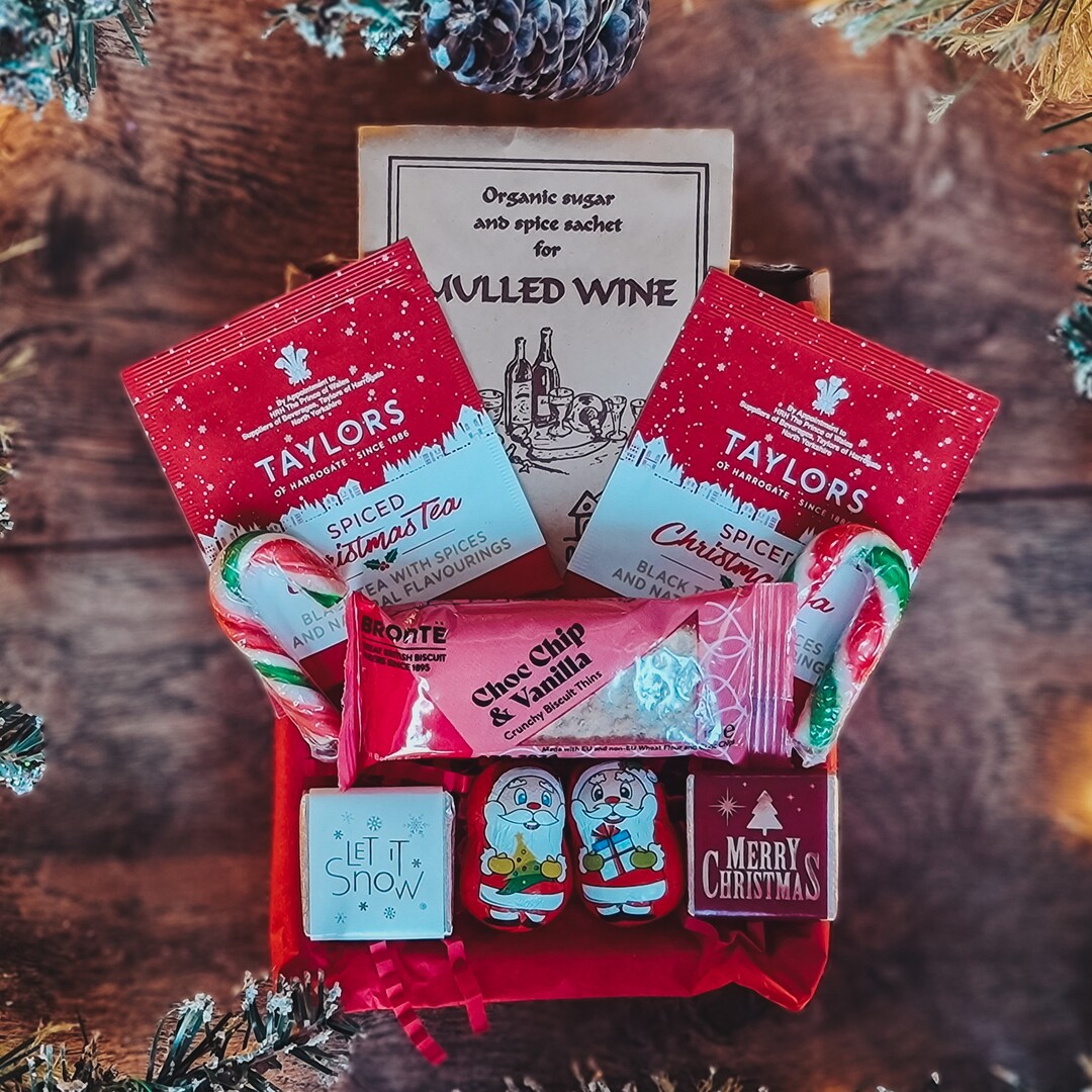Mini Christmas Food Hamper Pamper Letterbox Gift Self Care Etsy UK