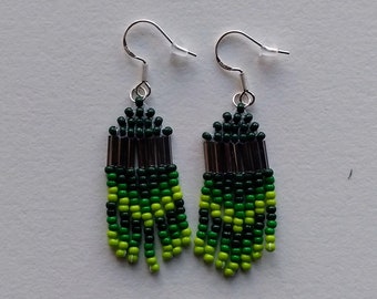 Hand-Beaded Earrings