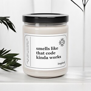 Gift for Software Engineer Women Future Software Engineer Candle Coding Programmer Gift Women in STEM Candle Software Developer Gifts