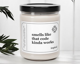 Gift for Software Engineer Women Future Software Engineer Candle Coding Programmer Gift Women in STEM Candle Software Developer Gifts