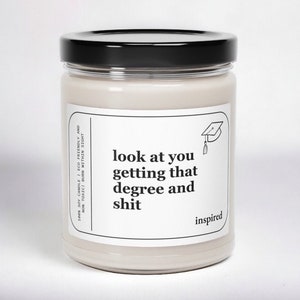 Masters Degree College Graduation Gifts for Her PhD Candle Funny Masters Graduation Gift Humor Graduation Nursing School Grad Gifts for Girl