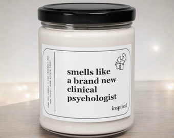 Clinical Psychologist Gifts for Future Clinical Psychologist Candle Doctor Gifts Psychology PhD Dissertation Gift PsyD Candle for Her Gift